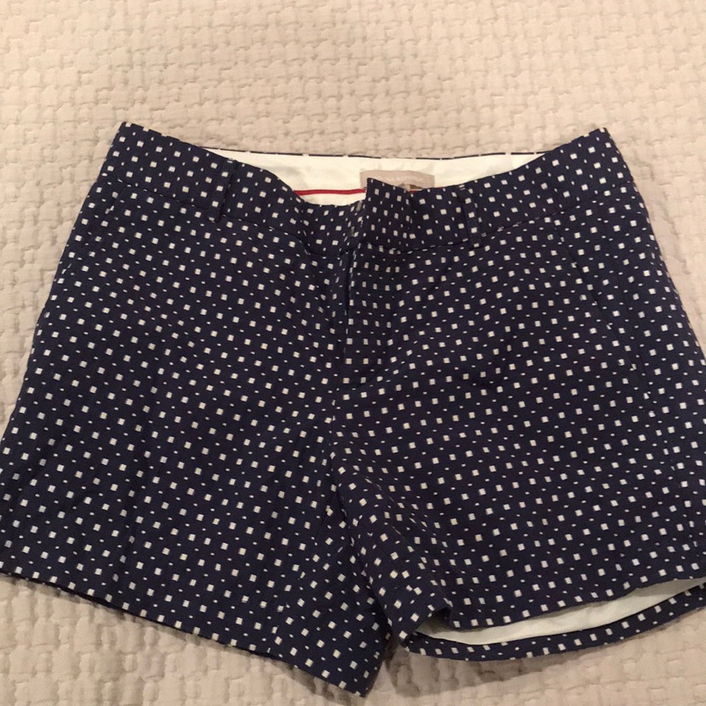 Navy blue & white shorts